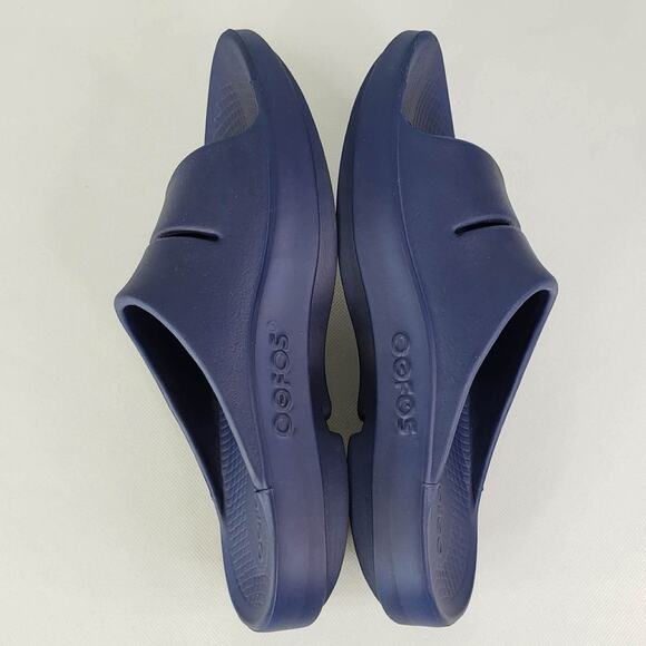 Oofos Ooahh Sandals Slides Navy Blue Men’s Size 6 Comfort Recovery Shoes
